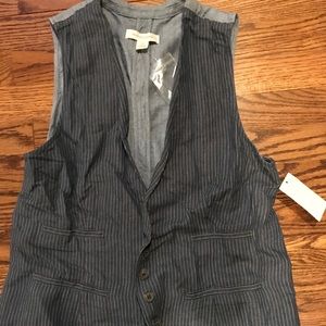NWT Treasure & Bond striped blue vest